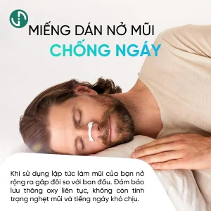 miếng dán nở mũi chống ngáy Oxybreathing