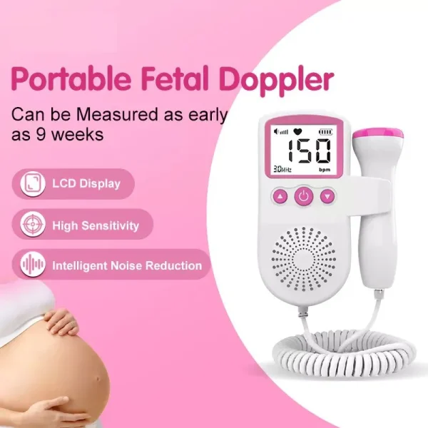 Máy Đo Tim Thai Tại Nhà Fetal Doppler – Giải Pháp Nghe Nhịp Tim Thai An Toàn, Hiệu Quả Cho Mẹ Bầu Tốt Nhất 2025 - Hình ảnh 9